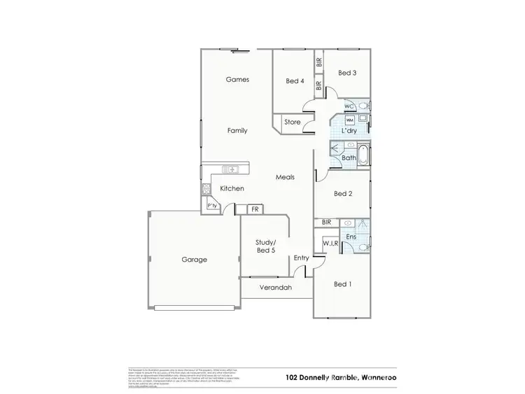 Floorplan of Homely house listing, 102 Donnelly Ramble, Wanneroo WA 6065