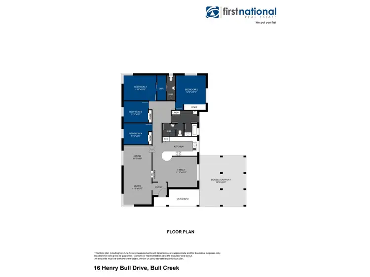 Floorplan of Homely house listing, 16 Henry Bull Drive, Bull Creek WA 6149