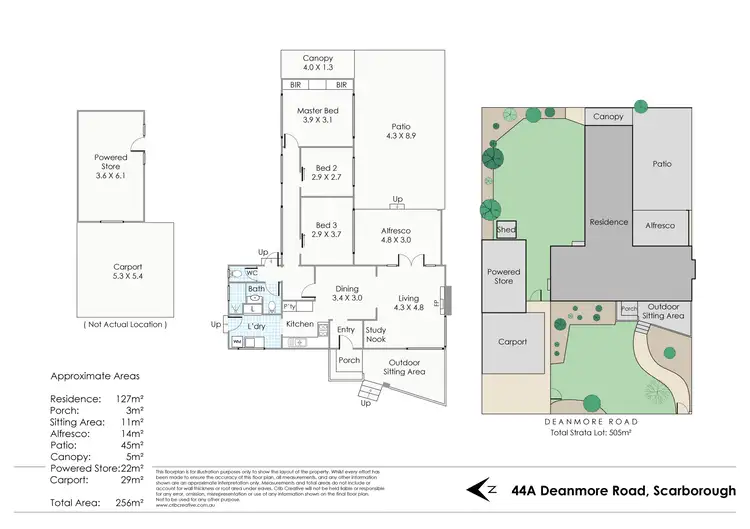 Floorplan of Homely house listing, 44A Deanmore Road, Scarborough WA 6019