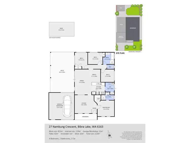 Floorplan of Homely house listing, 27 Nambung Crescent, Bibra Lake WA 6163