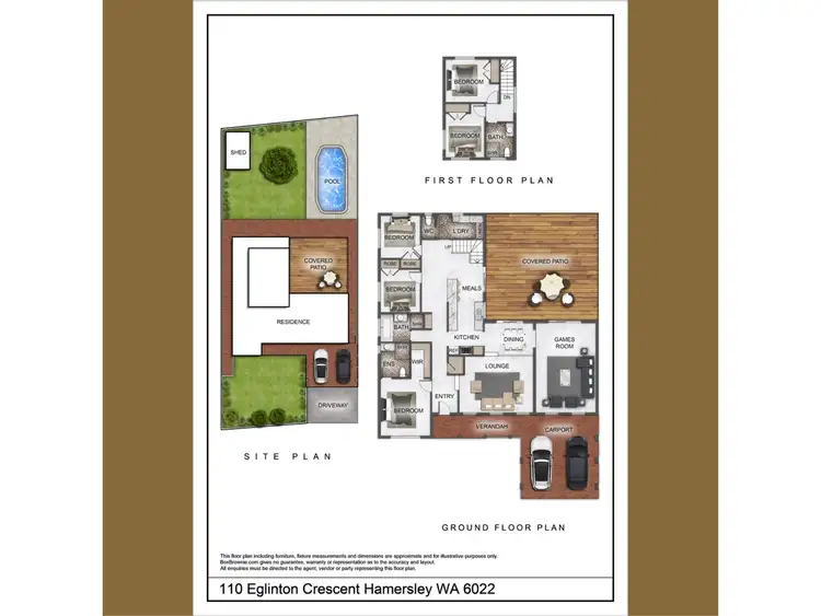 Floorplan of Homely house listing, 110 Eglinton Crescent, Hamersley WA 6022
