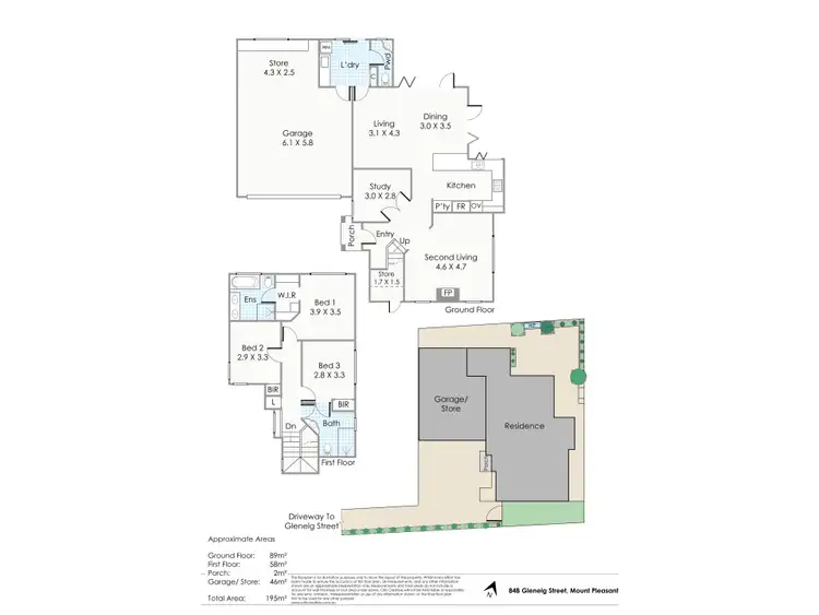 Floorplan of Homely house listing, 84B Glenelg Street, Mount Pleasant WA 6153
