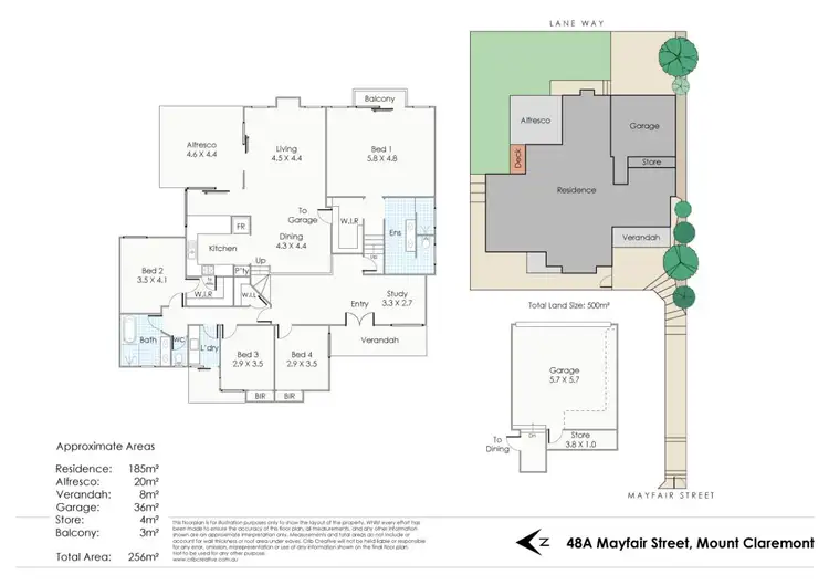 Floorplan of Homely house listing, 48A Mayfair Street, Mount Claremont WA 6010