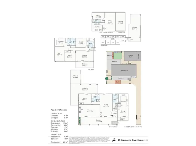 Floorplan of Homely house listing, 13 Rossmoyne Drive, Rossmoyne WA 6148
