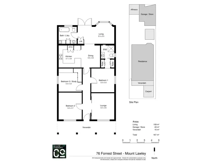Floorplan of Homely house listing, 76 Forrest Street, Mount Lawley WA 6050