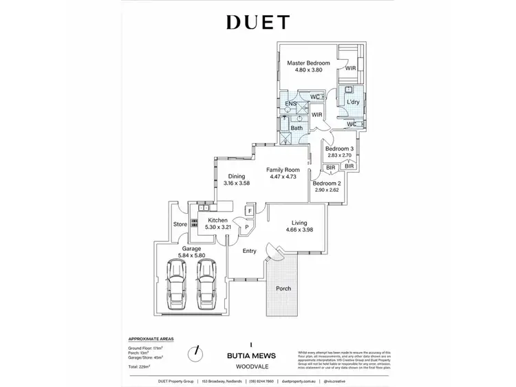 Floorplan of Homely house listing, 1 Butia Mews, Woodvale WA 6026
