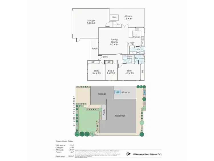 Floorplan of Homely house listing, 1 St Leonards Street, Mosman Park WA 6012