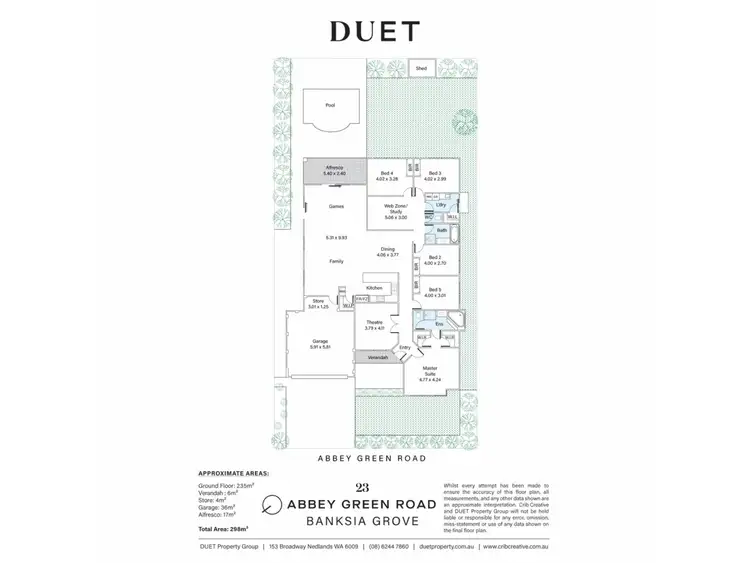 Floorplan of Homely house listing, 23 Abbey Green Road, Banksia Grove WA 6031