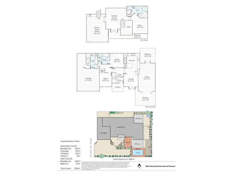 Floorplan of Homely house listing, 182A Reynolds Road, Mount Pleasant WA 6153