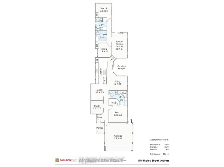 Floorplan of Homely house listing, 61B Riseley Street, Ardross WA 6153