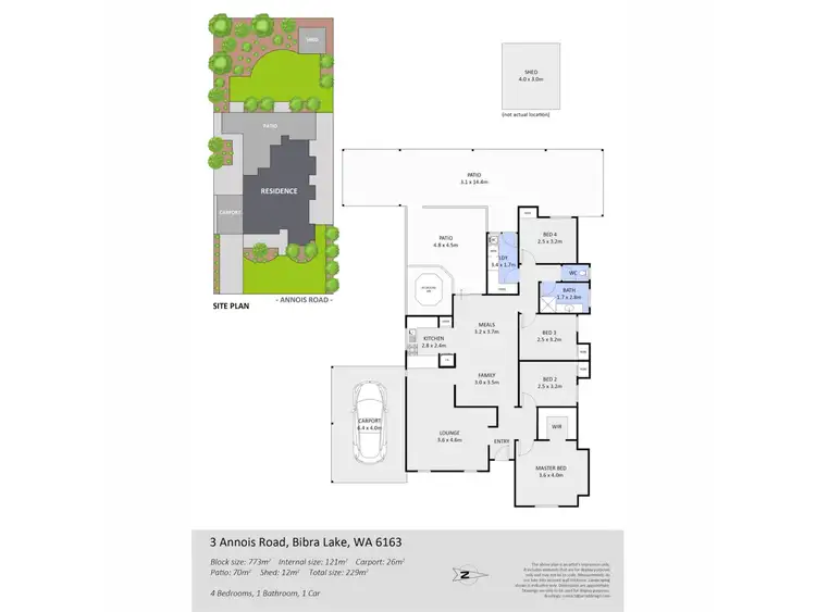 Floorplan of Homely house listing, 3 Annois Road, Bibra Lake WA 6163