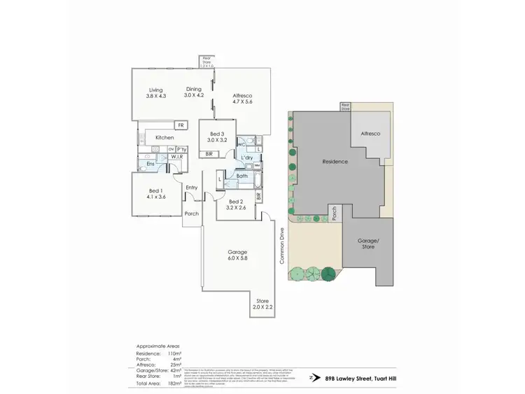 Floorplan of Homely villa listing, 89b Lawley Street, Tuart Hill WA 6060