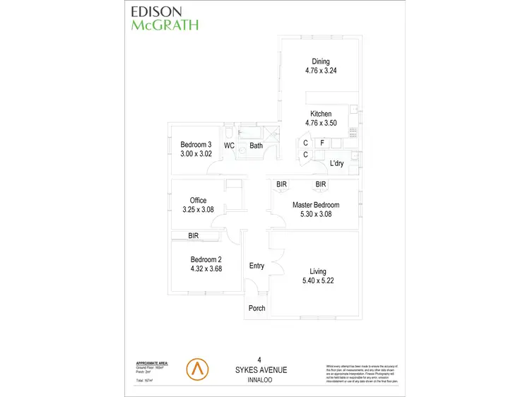 Floorplan of Homely house listing, 4 Sykes Avenue, Innaloo WA 6018