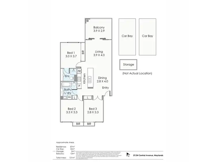 Floorplan of Homely apartment listing, 37/54 Central Avenue, Maylands WA 6051