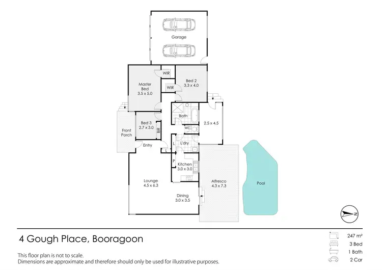 Floorplan of Homely house listing, 4 Gough Place, Booragoon WA 6154
