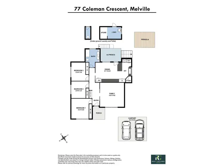 Floorplan of Homely house listing, 77 Coleman Crescent, Melville WA 6156