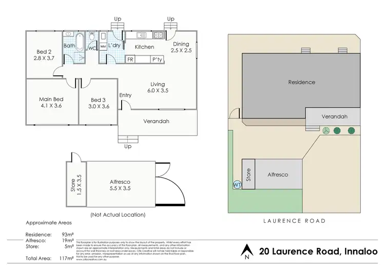 Floorplan of Homely house listing, 20 Laurence Road, Innaloo WA 6018