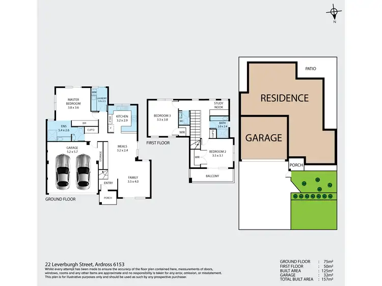 Floorplan of Homely house listing, 22 Leverburgh Street, Ardross WA 6153