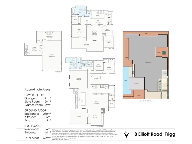 Floorplan of Homely house listing, 8 Elliott Road, Trigg WA 6029