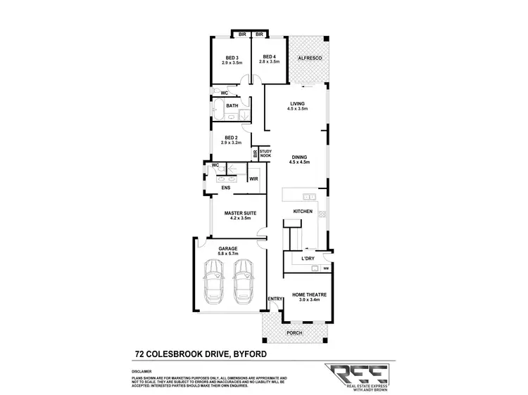 Floorplan of Homely house listing, 72 Colesbrook Drive, Byford WA 6122