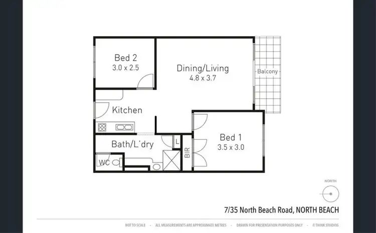 Floorplan of Homely apartment listing, 7/35 North Beach Road, North Beach WA 6020