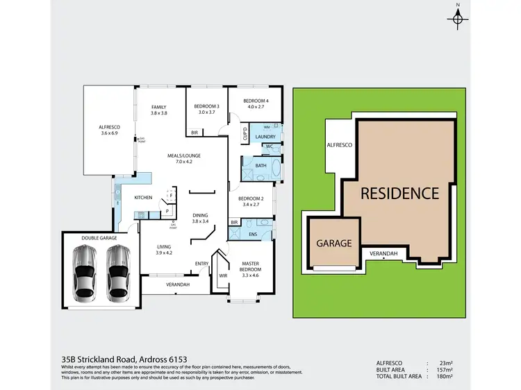 Floorplan of Homely house listing, 35B Strickland Road, Ardross WA 6153