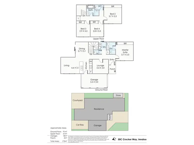 Floorplan of Homely house listing, 30C Crocker Way, Innaloo WA 6018