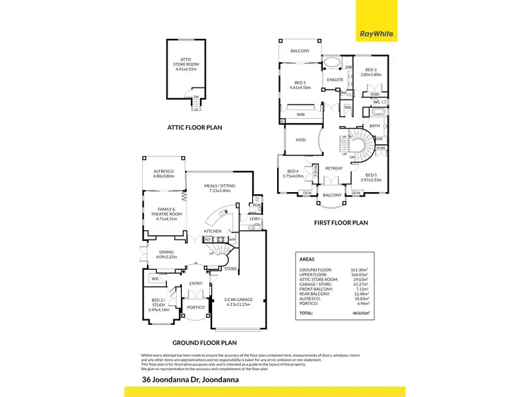 Floorplan of Homely house listing, 36 Joondanna Drive, Joondanna WA 6060