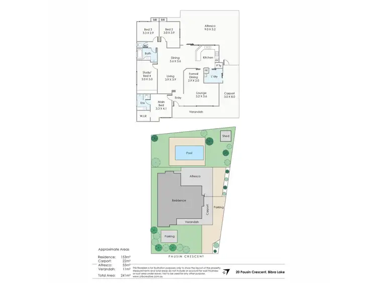 Floorplan of Homely house listing, 20 Pausin Crescent, Bibra Lake WA 6163