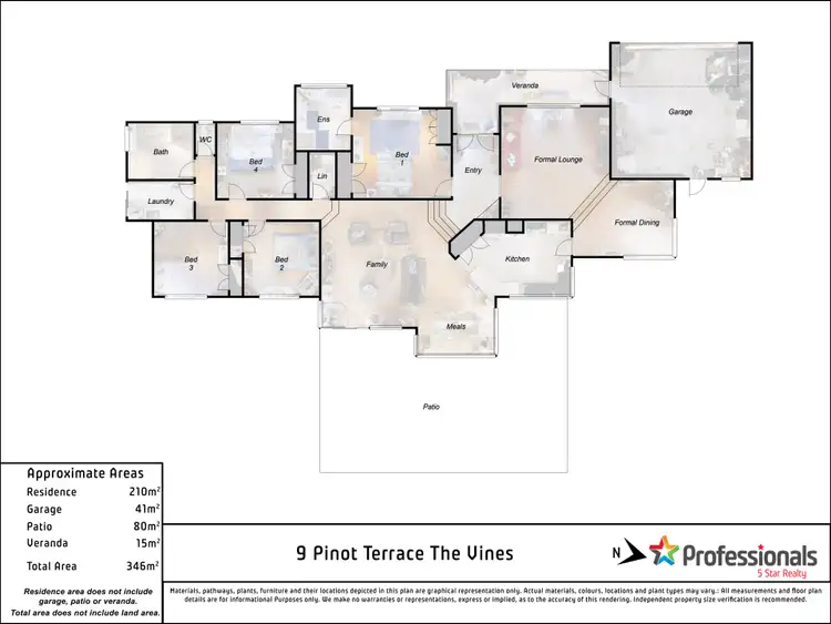Floorplan of Homely house listing, 9 Pinot Terrace, The Vines WA 6069