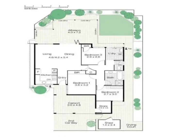 Floorplan of Homely villa listing, 1/161-163 Edinboro Street, Joondanna WA 6060