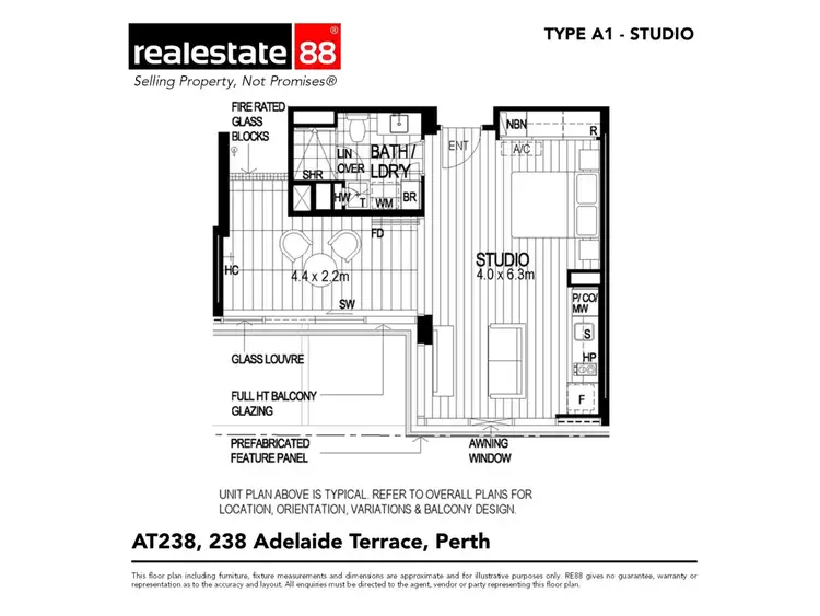 Floorplan of Homely house listing, 102/238 Adelaide Terrace, Perth WA 6000