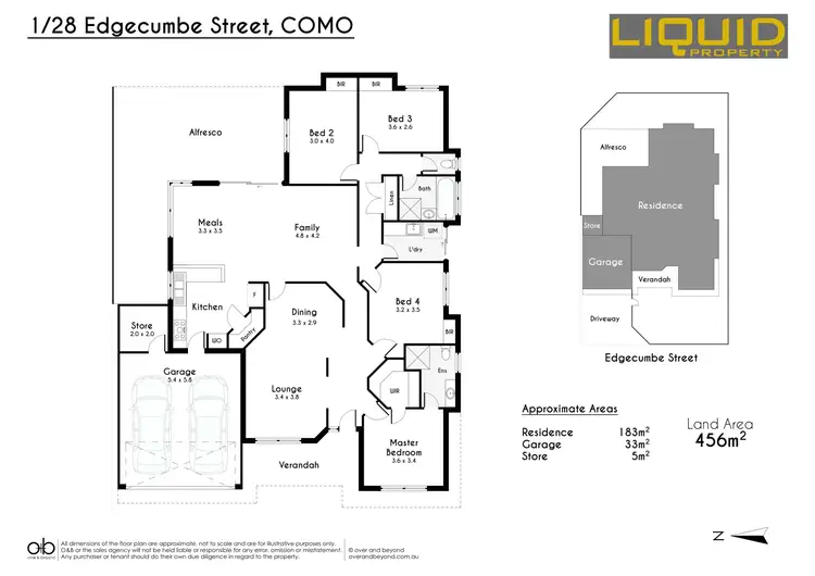 Floorplan of Homely house listing, 1/28 Edgecumbe Street, Como WA 6152