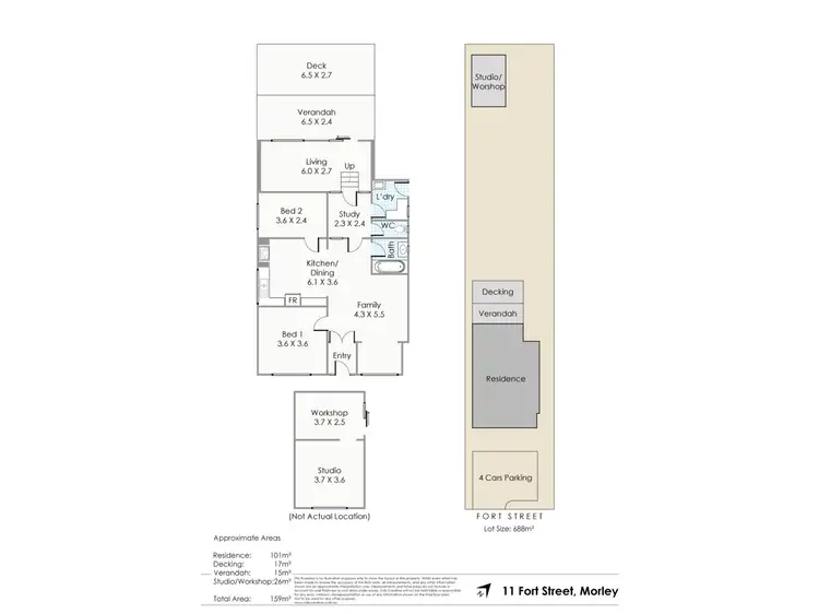 Floorplan of Homely house listing, 11 Fort Street, Morley WA 6062