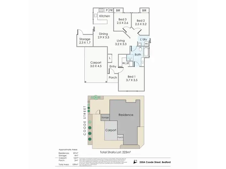 Floorplan of Homely house listing, 255A Coode Street, Bedford WA 6052