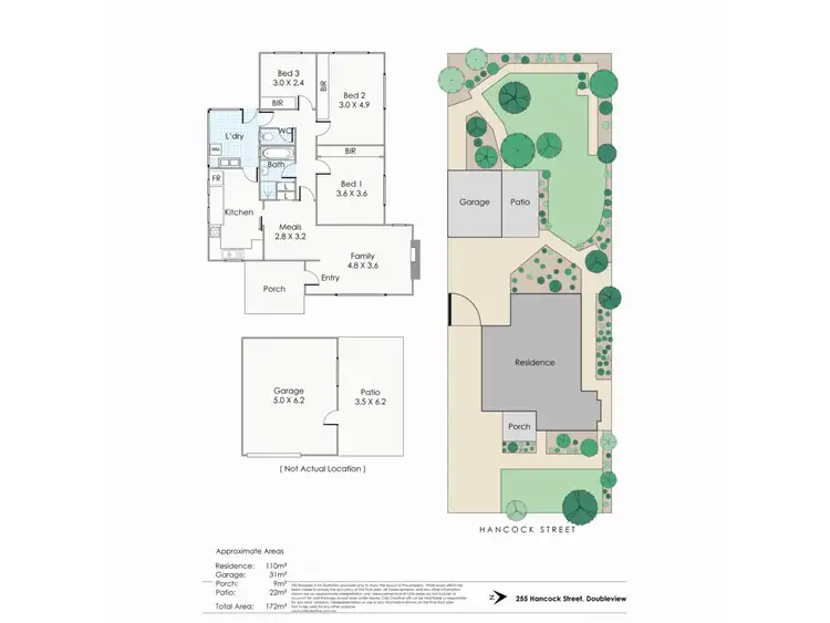 Floorplan of Homely house listing, 255 Hancock Street, Doubleview WA 6018