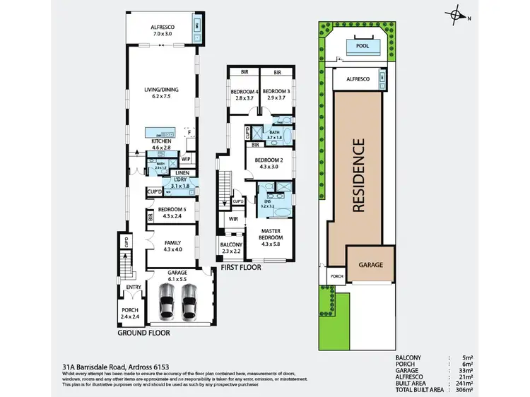 Floorplan of Homely house listing, 31A Barrisdale Road, Ardross WA 6153
