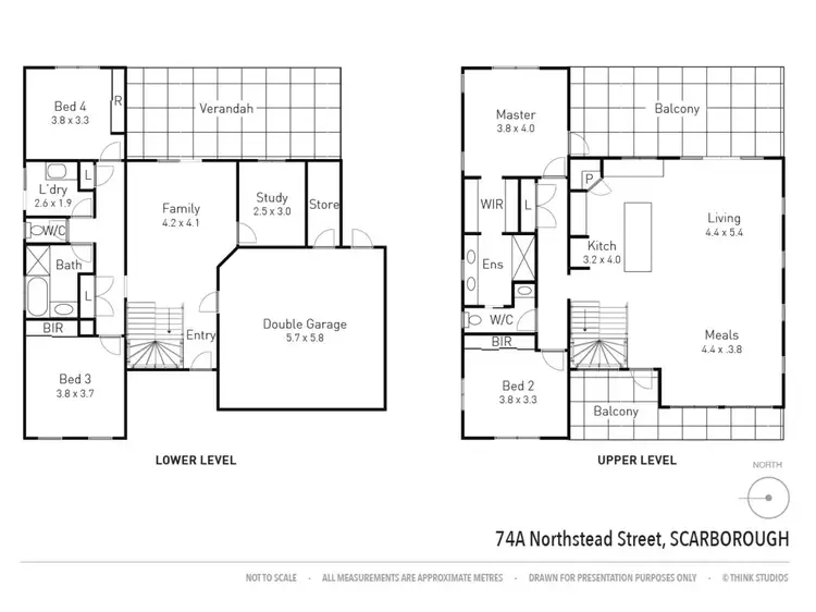 Floorplan of Homely house listing, 74A Northstead Street, Scarborough WA 6019