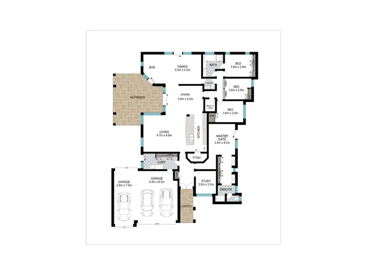 Floorplan of Homely house listing, 29 Daablone Vista, Dalyellup WA 6230