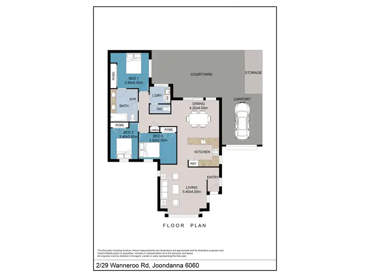 Floorplan of Homely unit listing, 2/29 Wanneroo  Road, Joondanna WA 6060