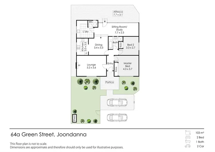 Floorplan of Homely house listing, 64A Green Street, Joondanna WA 6060