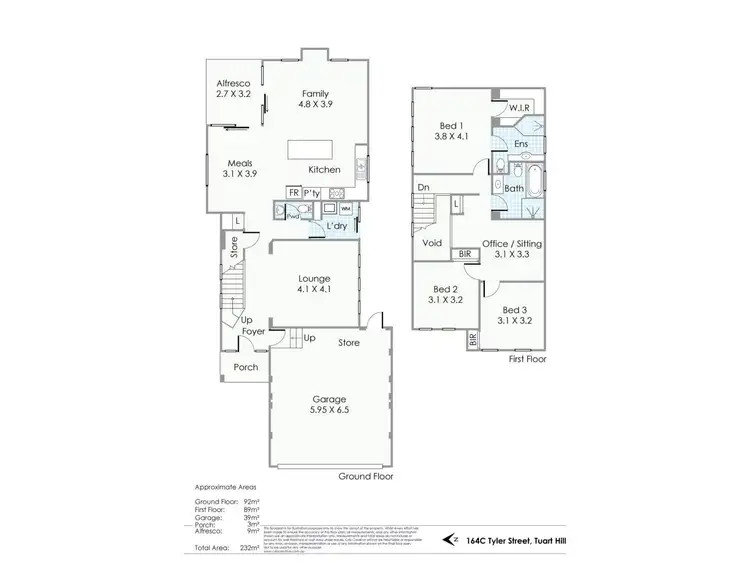 Floorplan of Homely house listing, 164c Tyler St, Tuart Hill WA 6060