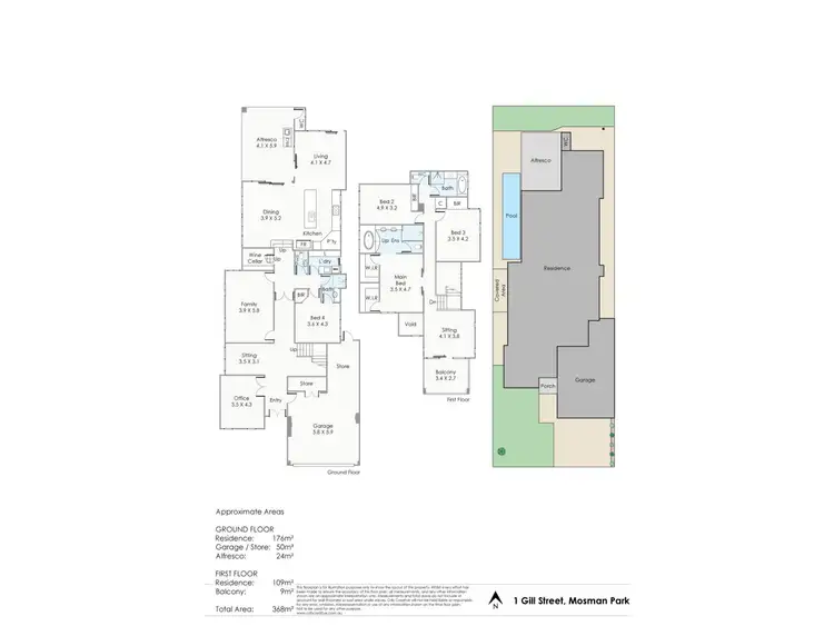 Floorplan of Homely house listing, 1 Gill Street, Mosman Park WA 6012