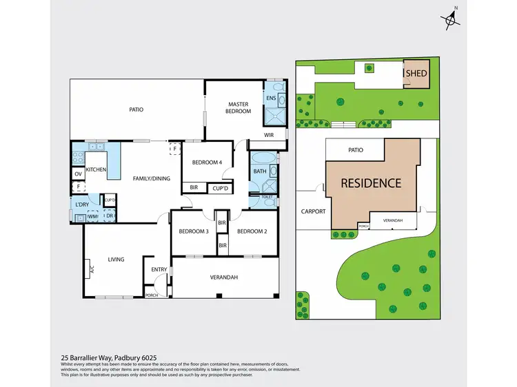 Floorplan of Homely house listing, 25 Barrallier Way, Padbury WA 6025