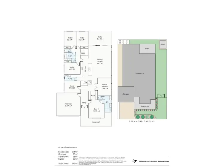 Floorplan of Homely house listing, 36 Drummond Gardens, Helena Valley WA 6056