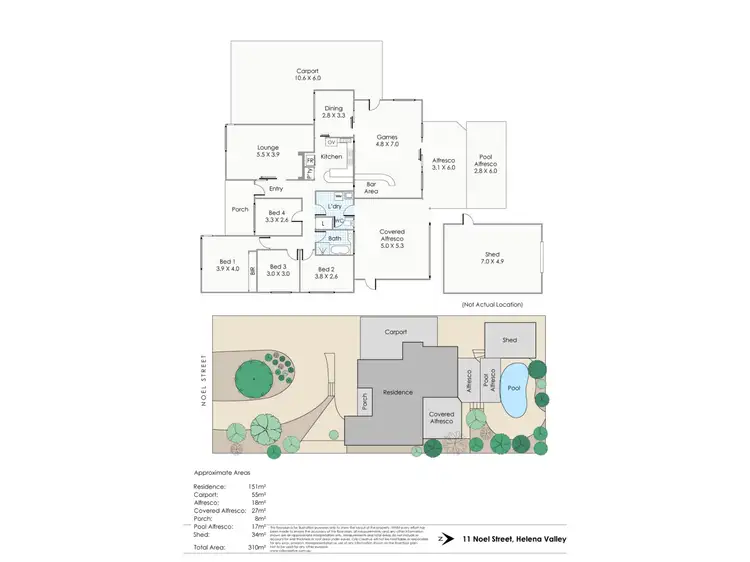 Floorplan of Homely house listing, 11 Noel Street, Helena Valley WA 6056