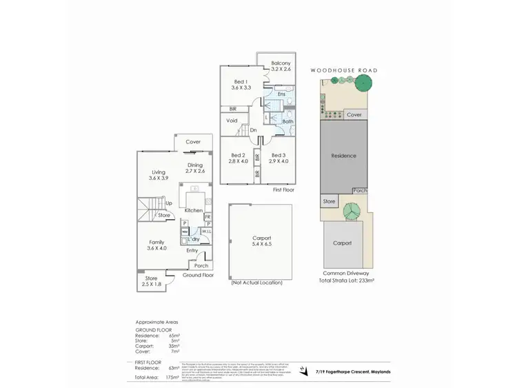 Floorplan of Homely townhouse listing, 7/19 Fogerthorpe Crescent, Maylands WA 6051