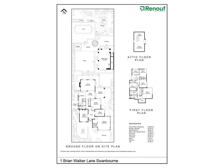 Floorplan of Homely house listing, 1 Brian Walker Lane, Swanbourne WA 6010