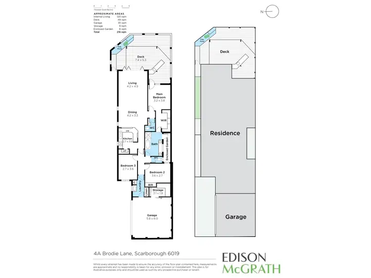 Floorplan of Homely house listing, 4A Brodie Lane, Scarborough WA 6019