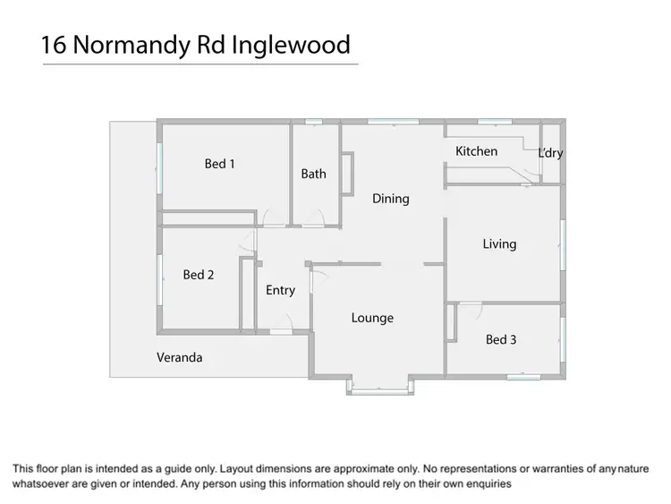 Floorplan of Homely house listing, 16 Normanby Road, Inglewood WA 6052